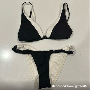 L*Space Black and White Bikini